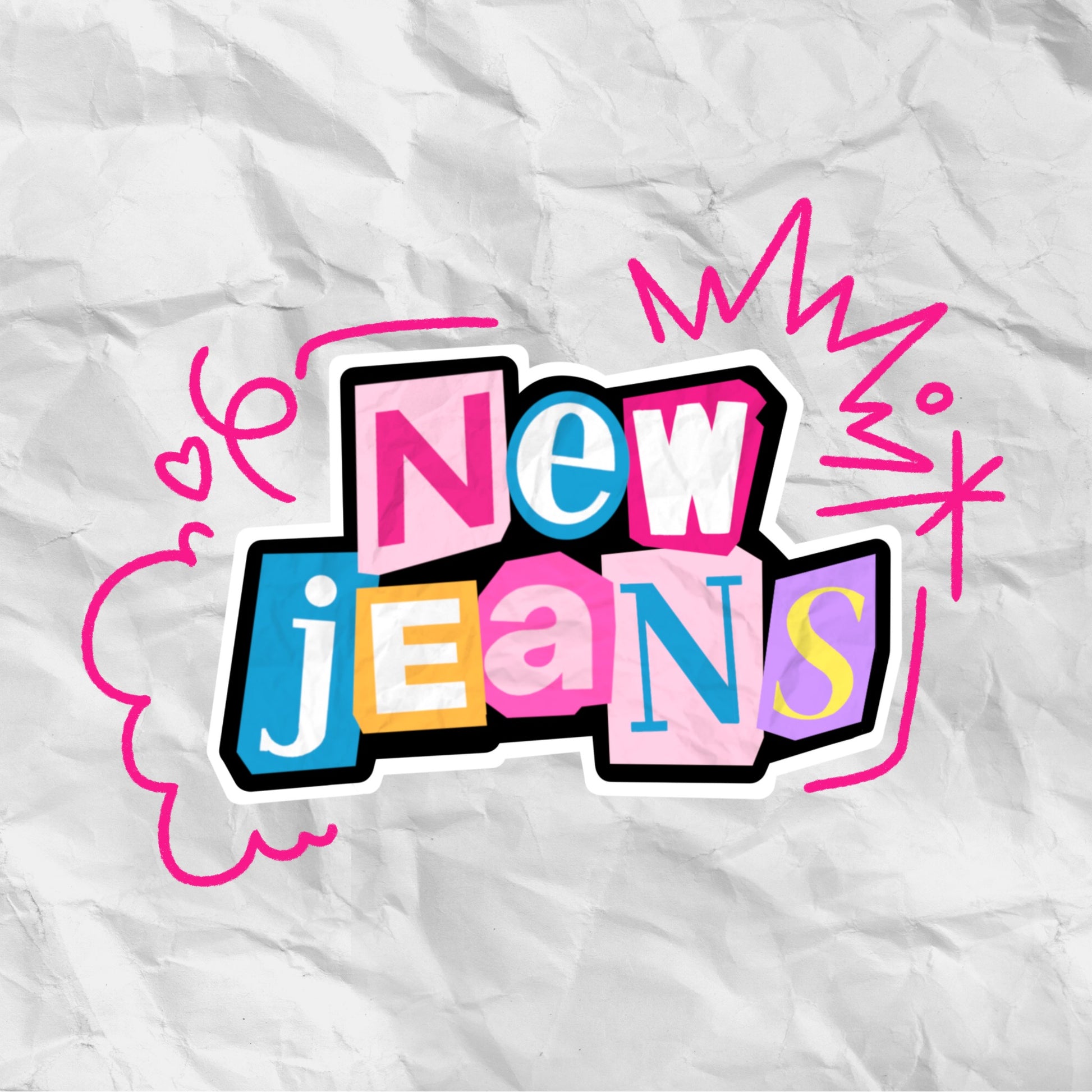 NewJeans Logo - Vinyl Decal Sticker - water resistant, high quality, long  lasting